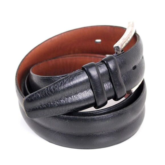 John W. Nordstrom BLACK GENUINE LEATHER 1.25"Wd CASUAL DRESS MEN'S BELT 38 (8U - Picture 5 of 13